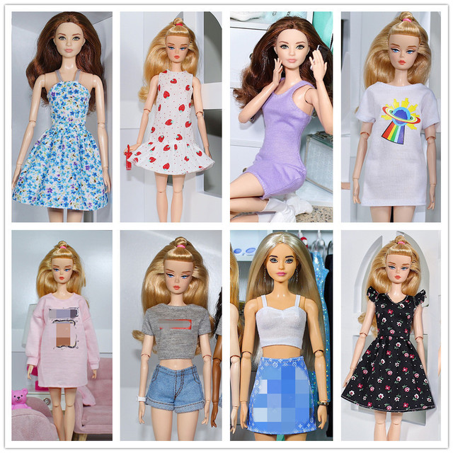 Barbie Doll Set Roupas, Coleção Limitada, Original Camiseta, Top, Shorts,  Outfit, Roupas para 1/6 BJD, Xinyi, FR, ST - AliExpress